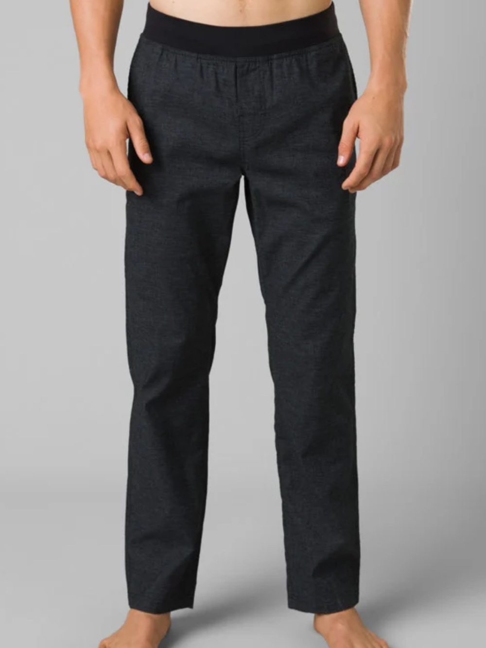prAna Vaha Sweatpants Black Sutra Hemp Blend Pull On Loungewear Yoga-Small